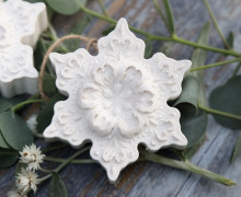 Silikon - Gießform - Delicate Snowflakes - Schneeflocke Nr. 1 - vielfältig nutzbar