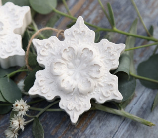 Silikon - Gießform - Delicate Snowflakes - Schneeflocke Nr. 1 - vielfältig nutzbar