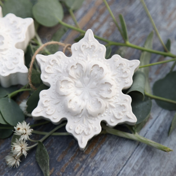 Silikon - Gießform - Delicate Snowflakes - Schneeflocke Nr. 1 - vielfältig nutzbar