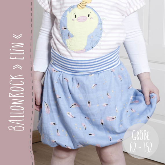 BALLONROCK "ELIN" | Nähanleitung und Schnittmuster | 3 Weiten | Gr. 62-152