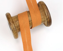 3 Meter Schrägband - Baumwolle - Altorange - Uni - 2cm x 3m - Zugeschnitten