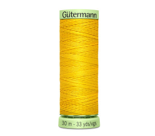 1 Rolle Knopflochgarn - Extra stark - Zierstichfaden - Gütermann - 30m - Goldgelb (106)