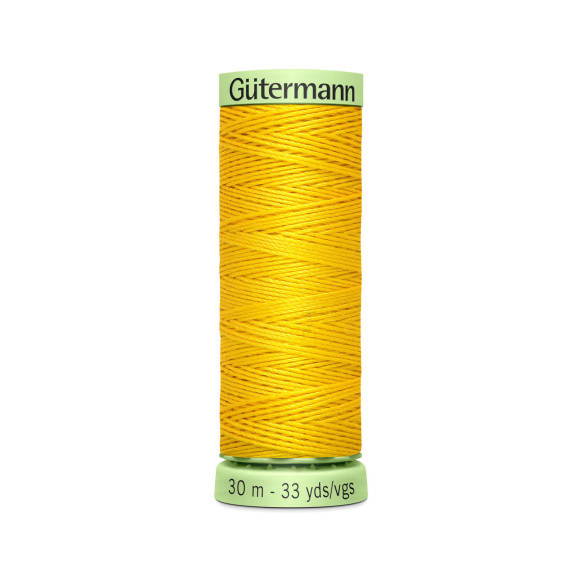 1 Rolle Knopflochgarn - Extra stark - Zierstichfaden - Gütermann - 30m - Goldgelb (106)