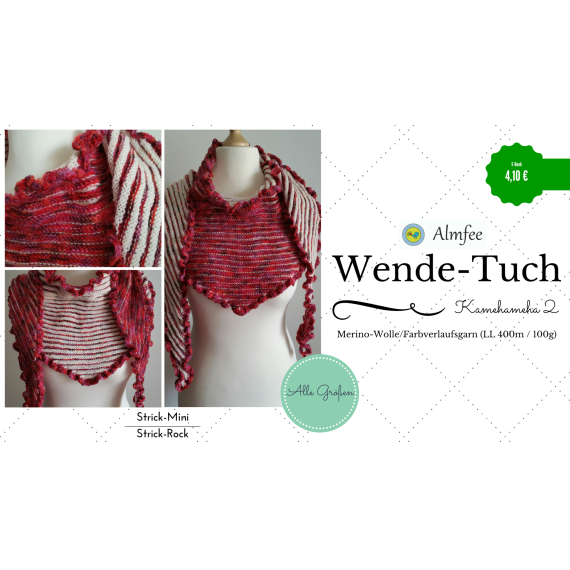 Ebook - Strickanleitung "Wende Tuch Kamehmeha 2"