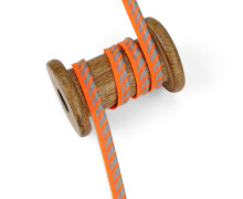 1 Meter Paspelband - 10mm - Reflex - Streifen - Neonorange