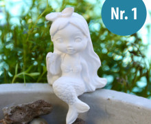 Silikon - Gießform - Meerjungfrau - Nixe - Nr. 1 - vielfältig nutzbar