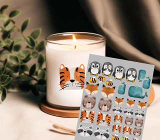 Rub-On Sticker - Fridolin / Bernhard / Harald / Alfred / Ulf / Hummelchen / Punguinchen - Tante Henni Rubon - vielfältig nutzbar