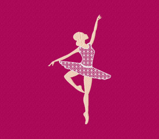 Stickdatei Ballerina Rahmen 13x18