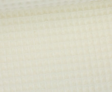 Waffel Piqué - Baumwolle - Creme