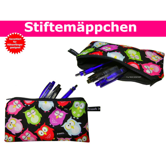 Nähanleitung Stiftemäppchen - Schlampermäppchen