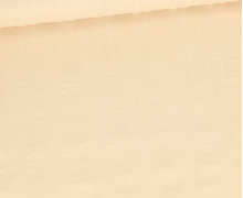 Seersucker - Baumwolle - Streifen - Uni - Beige