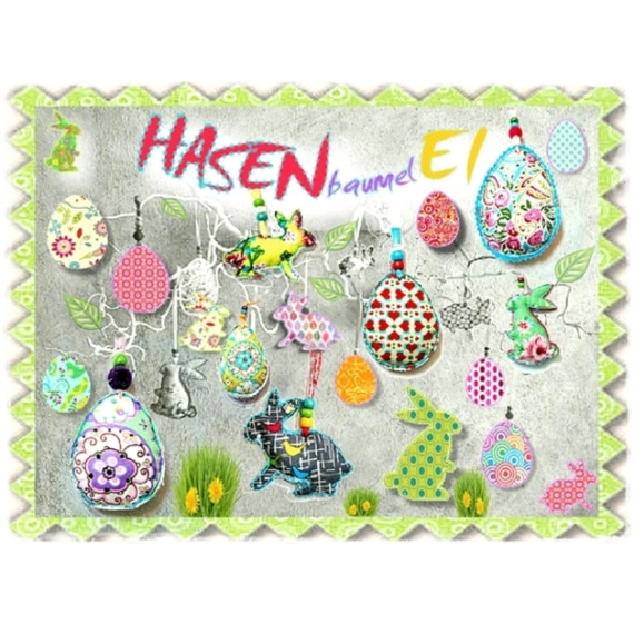 Stickdatei -  HASENbaumelEi - Ostern
