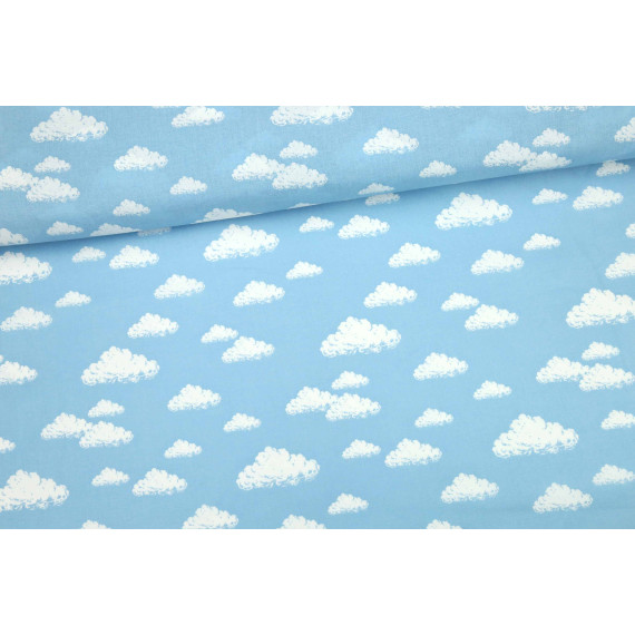 Stoff Wolken Clouds Himmelblau