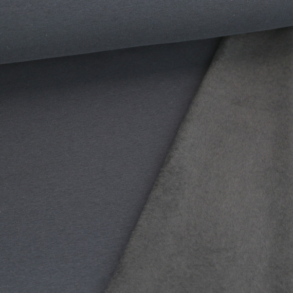 Alpenfleece - Kuschelstoff - 300g - Uni - Dunkelgrau