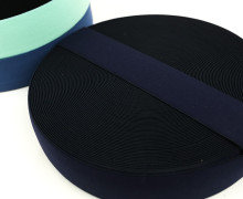 1m Gummiband - Elastisch - Uni - 40mm - Nachtblau