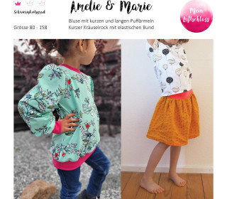 Kombi - Ebook Bluse Amelie & Rock Marie Gr. 80-158