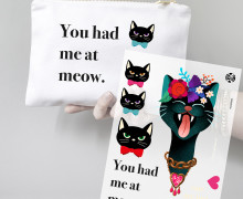 Onkel Bo's Bügelbilder - DIN A4 - Cats are just purfect - Bling Bling - Hamburger Liebe