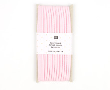 3 Meter Paspelband - Baumwolle - 1cm x 3m - Zugeschnitten - Rico Design - Babyrosa