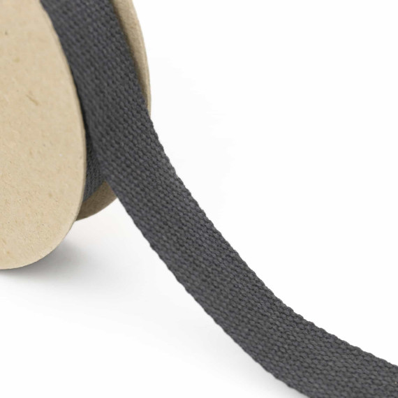 1 Meter Gurtband  - 30mm - Baumwolle - Dunkelgrau