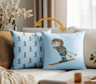 Genähtes Kissen inkl. Inlet - Winterliebe - Igel - ela ideen - Mein Hanseherz