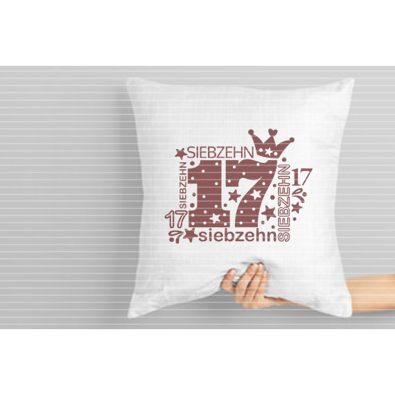 Zahl Siebzehn Plotterdatei SVG DXF FCM