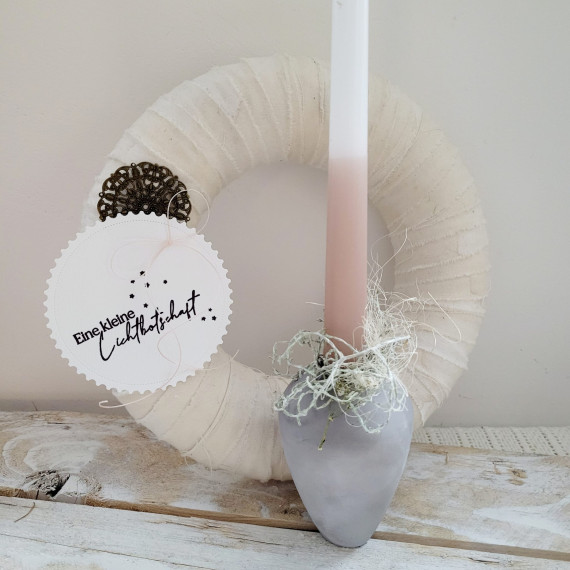 Silikon - Gießform - Kerzenhalter / Vase - oval - 2in1 - vielfältig nutzbar