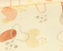 Jersey - Bohemian Shapes - Abstract - BIG - Ecru - Bio Qualität - abby and me