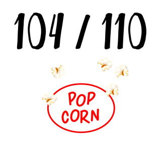 DIY-Nähset Kleidchen - Popcorn - Größe 104/110  - Jersey - Fasching - Karneval - Kostüm - zum selber Nähen - abby and me