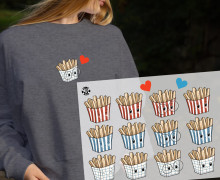 Onkel Bo's Bügelbilder - DIN A4 - Big Fries