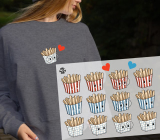 Onkel Bo's Bügelbilder - DIN A4 - Big Fries
