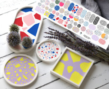 Outdoorstoff - Terrazzo - Inlays für Silikon - Probierset - studio.mARTinchen - abby and amy