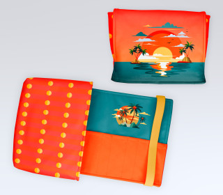 DIY-Nähset - Buch-Organizer - Sonnenuntergang - Softshell - abby and amy
