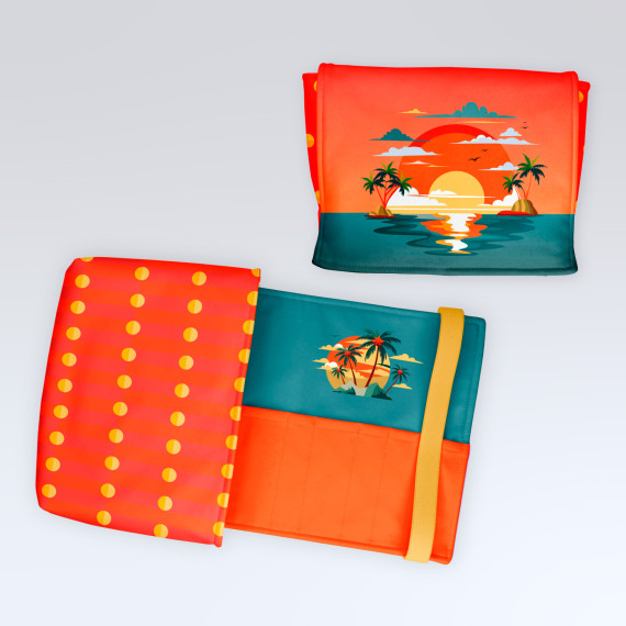 DIY-Nähset - Buch-Organizer - Sonnenuntergang - Softshell - abby and amy