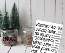 Rub-On Sticker - Vorratsgläser - Tante Henni Rub-Ons - vielfältig nutzbar