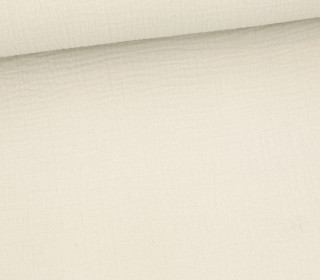 Musselin - Muslin - Double Gauze - Uni - Kieselbeige