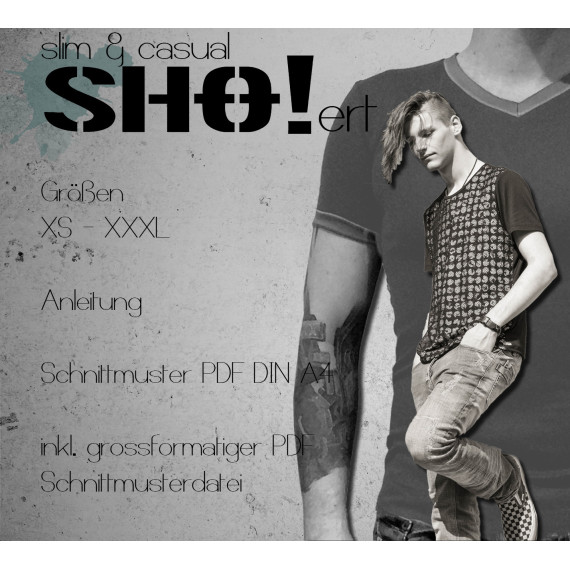 menSHO!ert slim & casual - ein Basicshirt in zwei Linienführungen