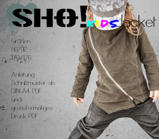 SHO! KIDS Jacket - eine asymmetrisch geschnittene Jacke für coole Kids