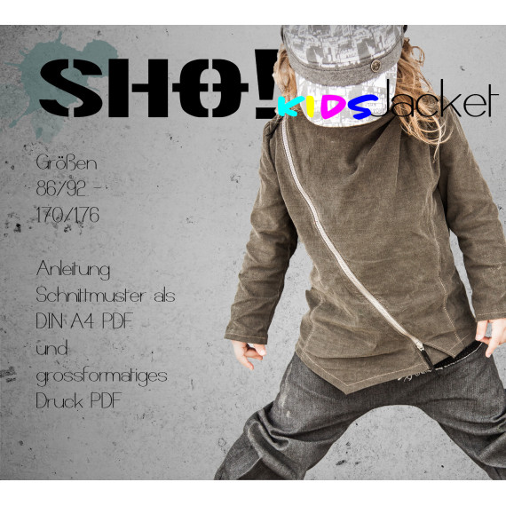 SHO! KIDS Jacket - eine asymmetrisch geschnittene Jacke für coole Kids