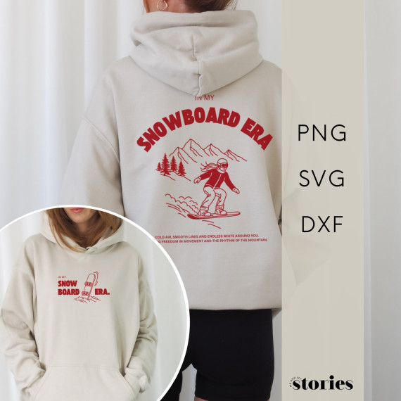 Plotterdatei SVG - In my Snowboard  Era | Ski & Winter Design