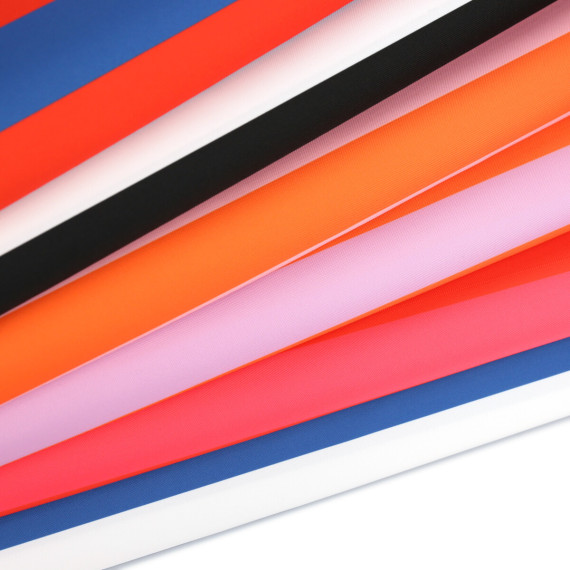 Outdoorstoff - Just Stripes! - Streifen - Orange/Babyrosa - abby and amy