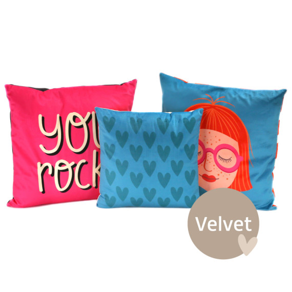 Kissenstoff - DIY - Kissen-Set - You Rock - Velvet - Hamburger Liebe - abby and amy