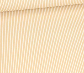 Jeans - Jeansstoff - Weiße Streifen - Leicht Elastisch - Beige