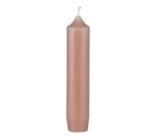 1 kleine Kerze - Kurze Stabkerze - Paraffin - 11cm - Ø 2,2cm  - Faded Rose