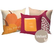 Kissenstoff - DIY - Kissen-Set - Cozy Autumn - Velvet - abby and amy - Herbst