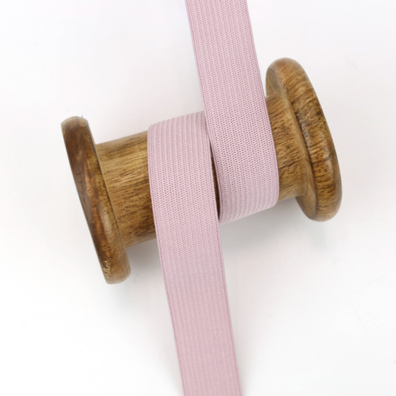 2,5 Meter Gummiband - Zugeschnitten -  Uni - 20mm - Altflieder