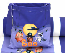 DIY-NÄHSET - Kleine Süßigkeiten Sammel-Tasche - Softshell - Fleece - Halloween - HELLoween - Boo - abby and amy