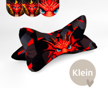 DIY-Nähset - Leseknochen - Klein - Feuerdrache - Velvet - abby and amy