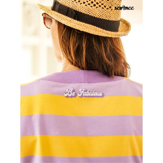 Sommersweat - Just Stripes! - Uni - Flieder