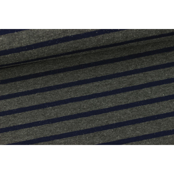 Sommersweat - Mittlere Streifen - Dunkelgrau/Schwarzblau