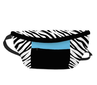 DIY-Nähset - BIG HipBag - Bauchtasche - Let's Go Wild - Zebra - Schwarz/Weiß - Outdoorstoff - abby and amy